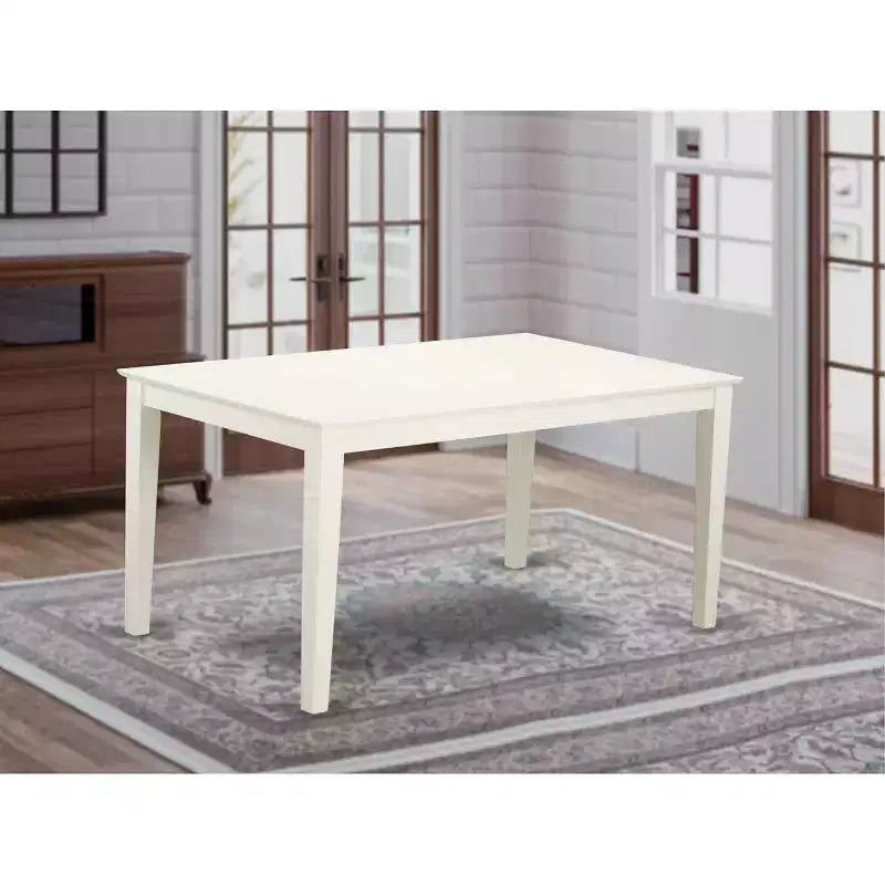 HomeStock Table de salle à manger rectangulaire 36x60 avec plateau en bois massif