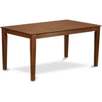 HomeStock Table de salle à manger rectangulaire 36x60 avec plateau en bois massif