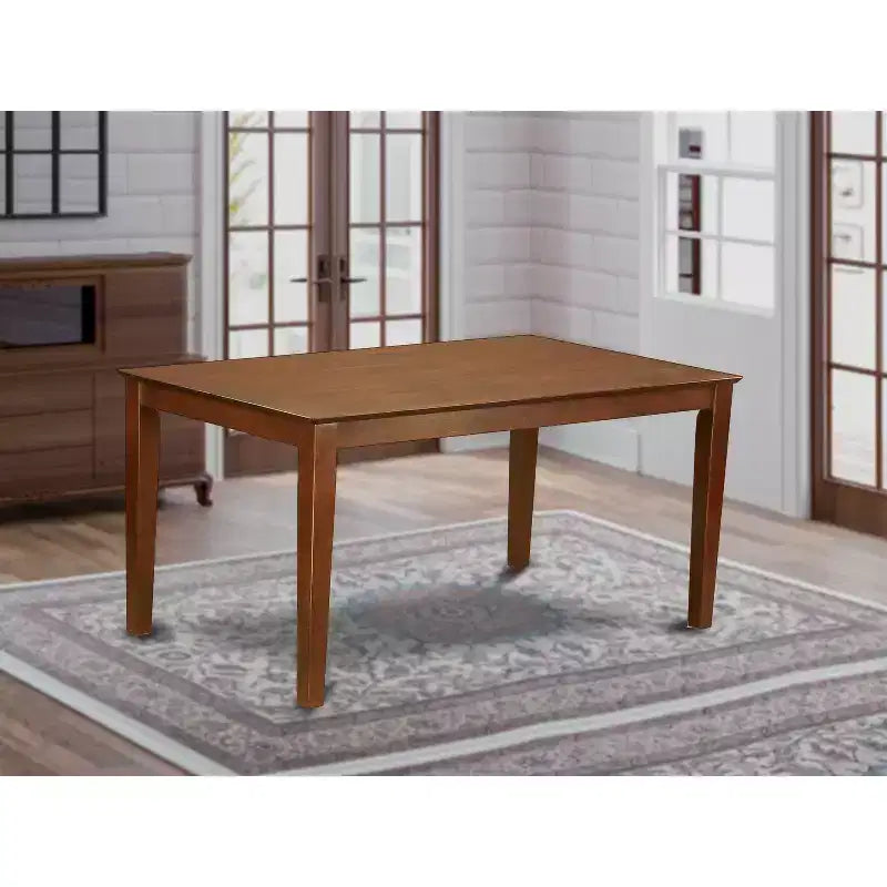 HomeStock Table de salle à manger rectangulaire 36x60 avec plateau en bois massif