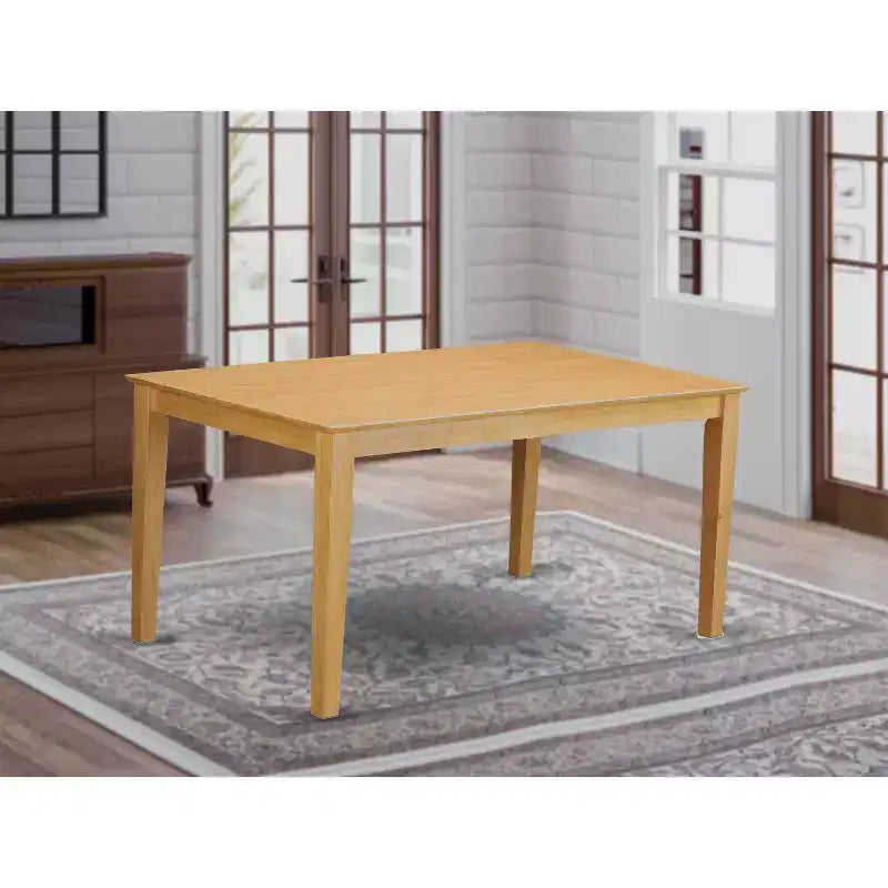 HomeStock Table de salle à manger rectangulaire 36x60 avec plateau en bois massif