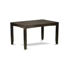 Table de salle à manger rectangulaire HomeStock 36x66 avec rallonge intégrée
