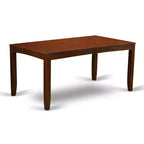 Table de salle à manger rectangulaire HomeStock 36x66 avec rallonge intégrée