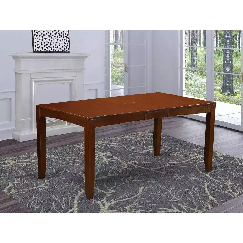 Table de salle à manger rectangulaire HomeStock 36x66 avec rallonge intégrée