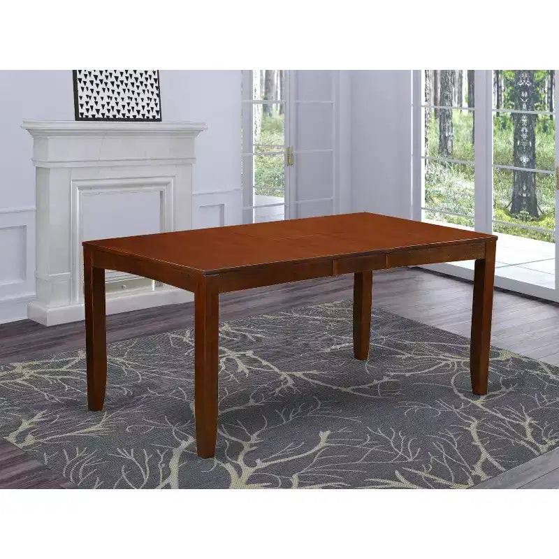 Table de salle à manger rectangulaire HomeStock 36x66 avec rallonge intégrée