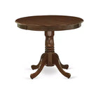 Table à manger HomeStock en bois d'hévéa, ronde de 36 pouces