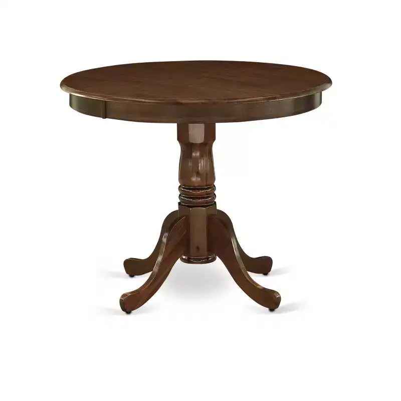 Table à manger HomeStock en bois d'hévéa, ronde de 36 pouces