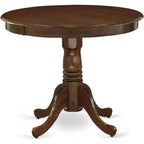 Table à manger HomeStock en bois d'hévéa, ronde de 36 pouces