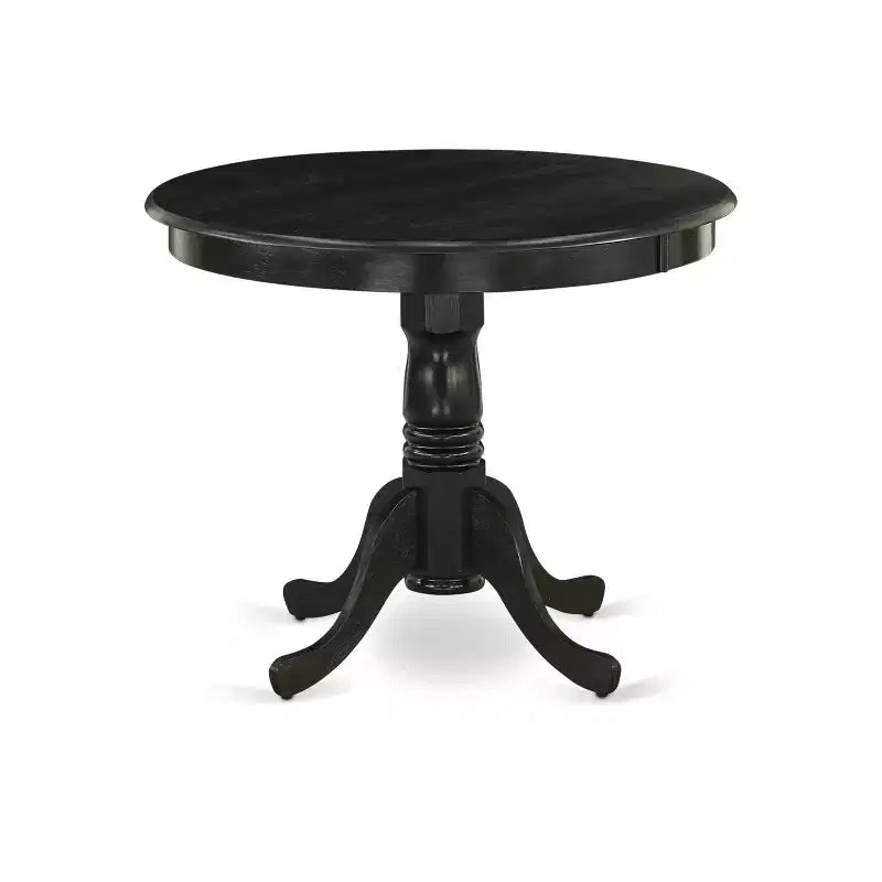 Table à manger HomeStock en bois d'hévéa, ronde de 36 pouces