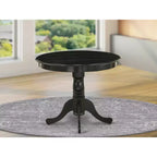 HomeStock Dining Table Made of Rubber Wood, 36 Inch Round