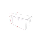 Table à manger rectangulaire hauteur comptoir HomeStock Fini chêne