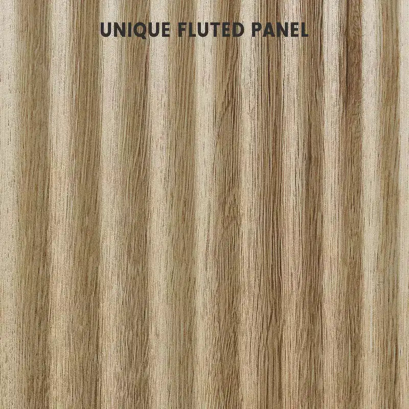 Bahut de Rangement Buffet avec Rainures, Armoire de Rangement de Cuisine à 2 Portes, Meuble Buffet Bar à Café avec Étagères Réglables