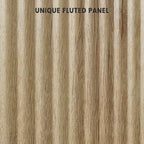 Bahut de Rangement Buffet avec Rainures, Armoire de Rangement de Cuisine à 2 Portes, Meuble Buffet Bar à Café avec Étagères Réglables