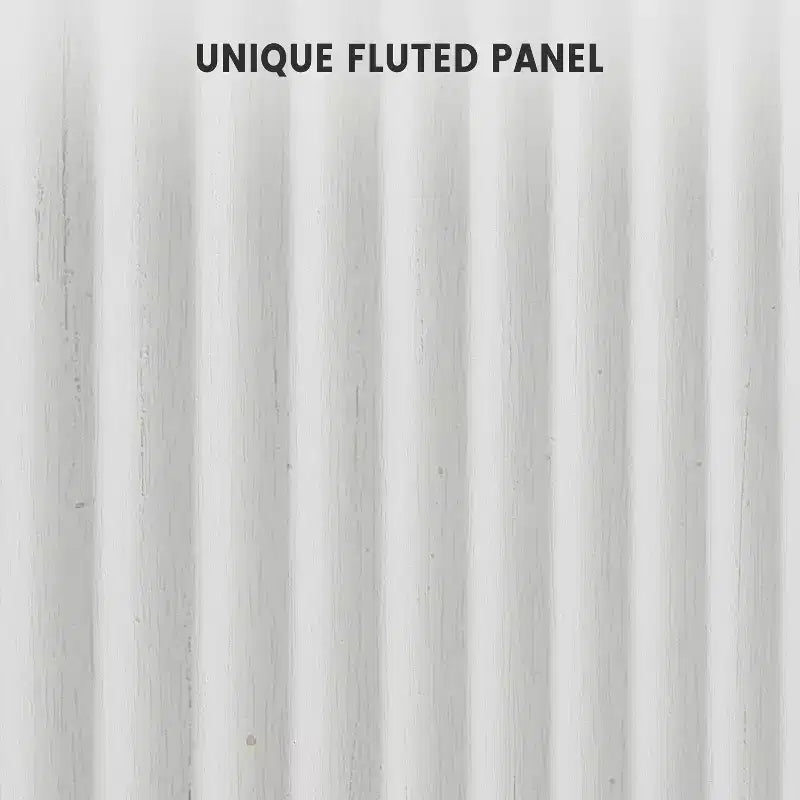 Bahut de Rangement Buffet avec Rainures, Armoire de Rangement de Cuisine à 2 Portes, Meuble Buffet Bar à Café avec Étagères Réglables