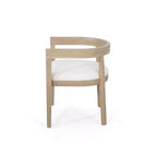 Ensemble de salle à manger GDFStudio Ladieu 5 pièces en bois et tissu rustique