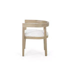 Ensemble de salle à manger GDFStudio Ladieu 5 pièces en bois et tissu rustique
