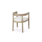 Ensemble de salle à manger GDFStudio Ladieu 5 pièces en bois et tissu rustique