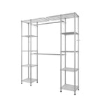 Porte-manteau Karl Home en acier au carbone plaqué argent 147x35x180 cm