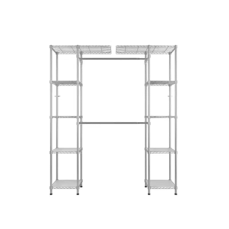 Porte-manteau Karl Home en acier au carbone plaqué argent 147x35x180 cm