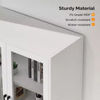 Karl Home Classeurs 1 tiroir en MDF (panneau de fibres à densité moyenne) blanc, 75 cm de large