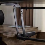 Bureau d'angle en L avec plateau relevable de 180 cm, tiroirs de rangement, caisson de classement et station de charge pratique, bureau d'ordinateur pour bureau à domicile, bureau de direction en bois