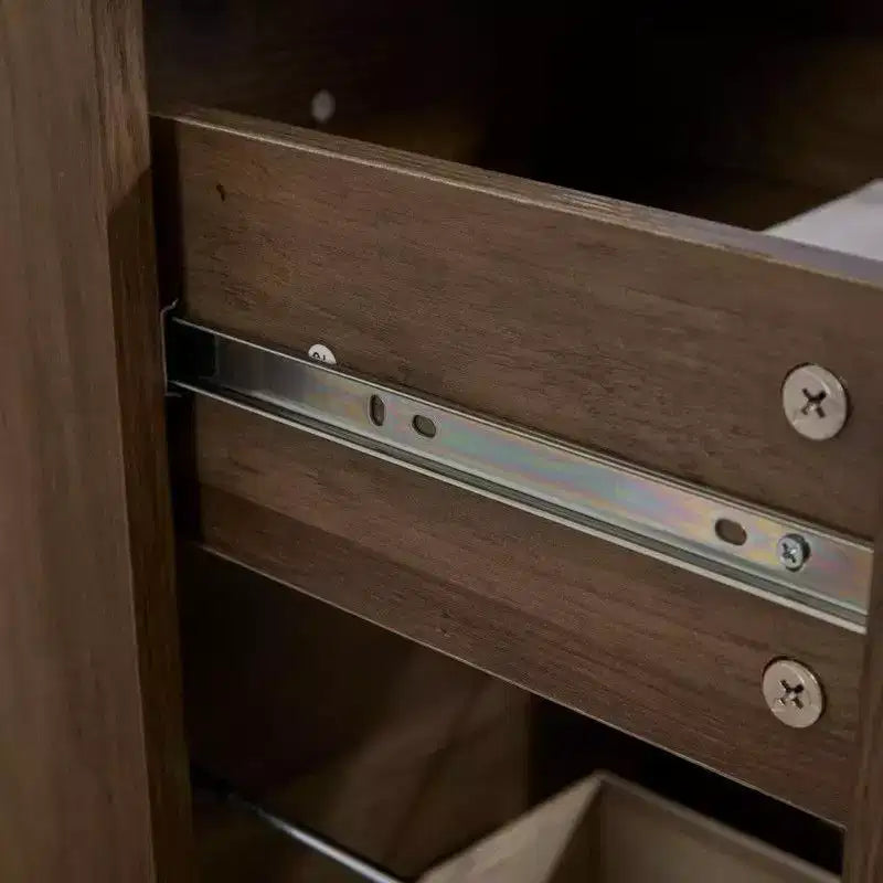 Bureau d'angle en L avec plateau relevable de 180 cm, tiroirs de rangement, caisson de classement et station de charge pratique, bureau d'ordinateur pour bureau à domicile, bureau de direction en bois
