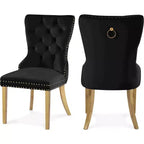 Meridian Furniture,Carmen Velvet Dining Chairs, Set of 2