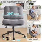 Karl Home | Chaise de bureau et de maquillage 25,2 pouces