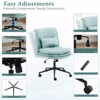 Karl Home | Chaise de bureau et de maquillage 25,2 pouces