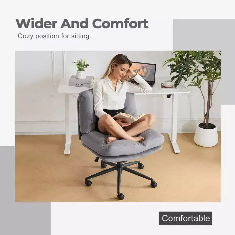 Karl Home | Chaise de bureau et de maquillage 25,2 pouces