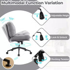 Karl Home | Chaise de bureau et de maquillage 25,2 pouces