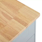 Îlot de cuisine cannelé avec meuble de rangement pour poubelle, Îlots de cuisine roulants sur roulettes avec tiroir