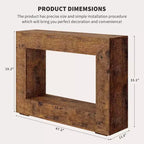 Console de 47 pouces de long pour entrée, table de canapé derrière le divan, table d'entrée en bois pour foyer et couloir, table d'appoint de couloir vintage