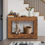 Console de 47 pouces de long pour entrée, table de canapé derrière le divan, table d'entrée en bois pour foyer et couloir, table d'appoint de couloir vintage