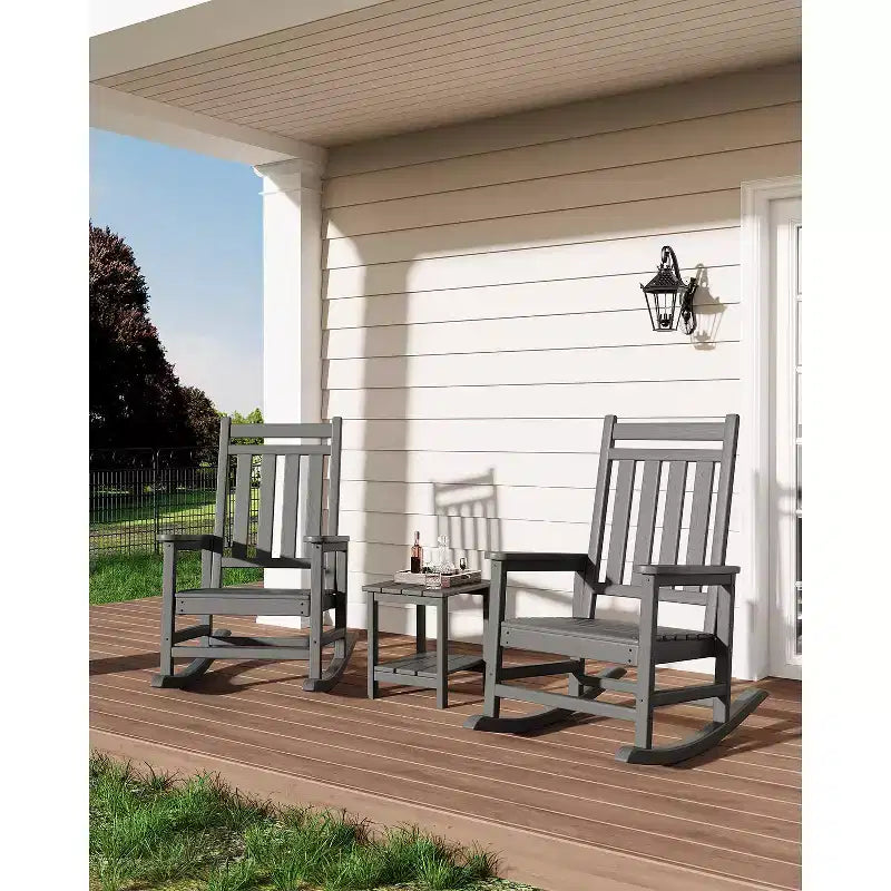 Table d'appoint d'extérieur à 2 niveaux - Table de patio en PEHD résistante aux intempéries pour piscine et terrasse