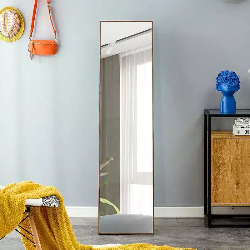 Miroir pleine longueur Acekool avec cadre, grand miroir autoportant pour chambre à coucher, salon, entrée, dressing 58 x 15