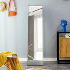 Miroir pleine longueur Acekool avec cadre, grand miroir autoportant pour chambre à coucher, salon, entrée, dressing 58 x 15