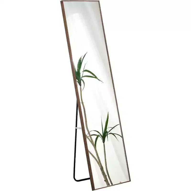 Miroir pleine longueur Acekool avec cadre, grand miroir autoportant pour chambre à coucher, salon, entrée, dressing 58 x 15