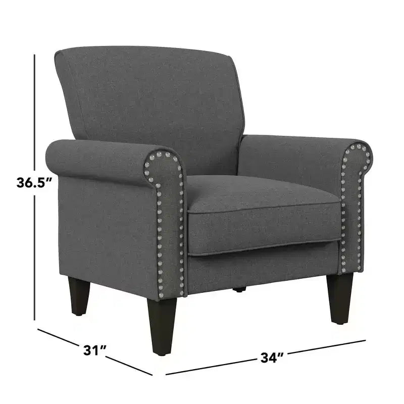 HL Home, Fauteuil traditionnel avec clous de tapissier