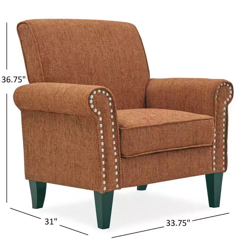 HL Home, Fauteuil traditionnel avec clous de tapissier