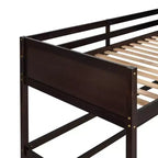 Lit mezzanine simple avec échelle, cadre de lit mezzanine en bois pour enfants, adolescents et adultes