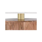 Meridian Furniture, Table basse en bois d'acacia naturel Stonewood