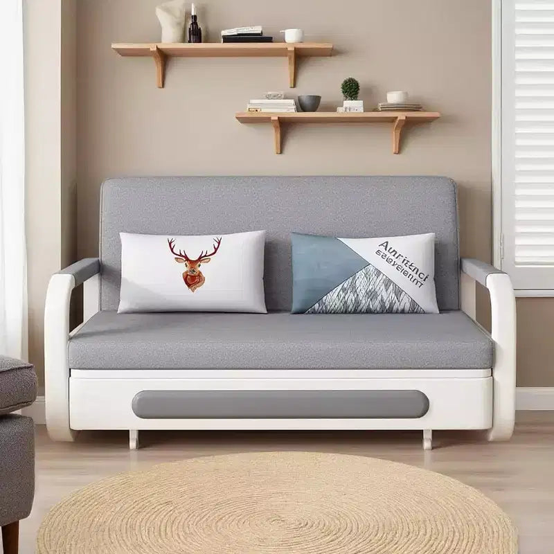Canapé-lit multifonctionnel 3-en-1 Gaoyangjiaju avec armoire de rangement en bois