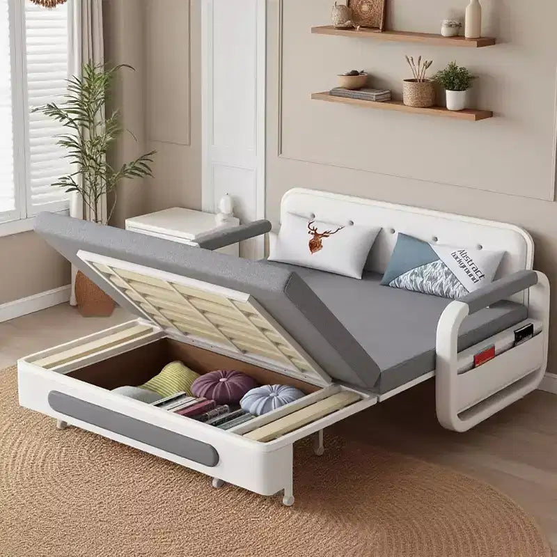 Canapé-lit multifonctionnel 3-en-1 Gaoyangjiaju avec armoire de rangement en bois