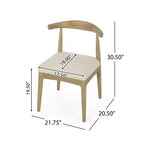 Christopher Knight Home Cotterell Ensemble de salle à manger 5 pièces extensible en bois et tissu contemporain