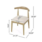Christopher Knight Home Cotterell Ensemble de salle à manger 5 pièces extensible en bois et tissu contemporain
