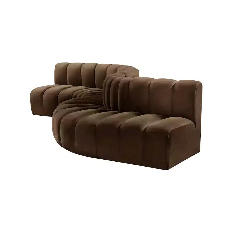Meridian Furniture, Canapé modulable Arc en velours