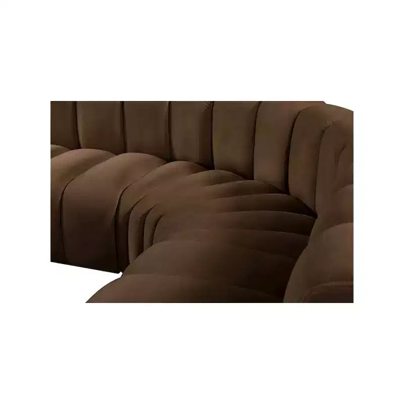 Meridian Furniture, Canapé modulable Arc en velours