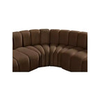 Meridian Furniture, Canapé modulable Arc en velours