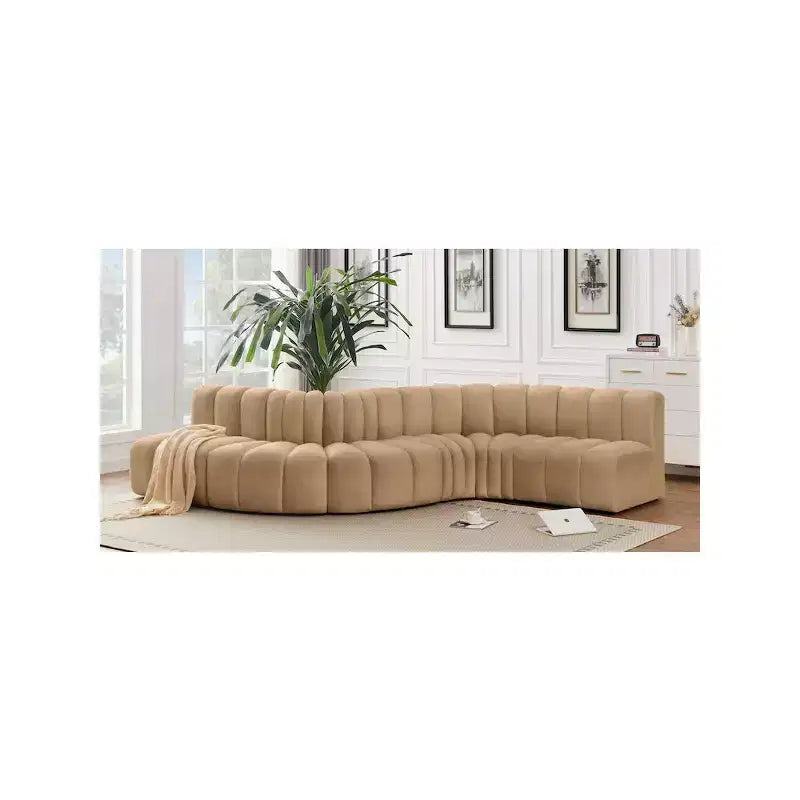 Meridian Furniture, Canapé modulable Arc en velours