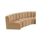 Meridian Furniture, Canapé modulable Arc en velours